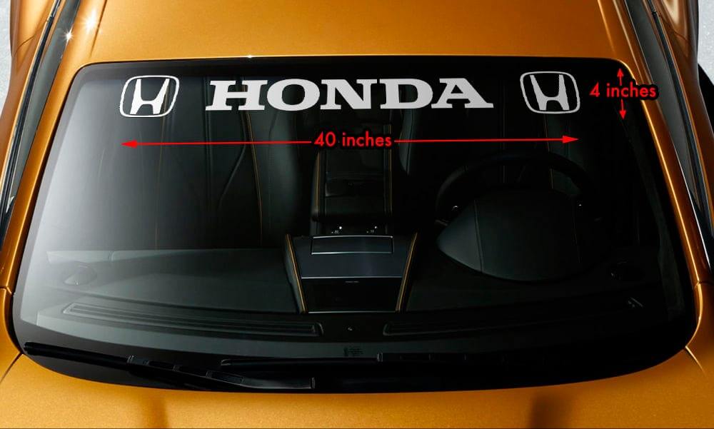 HONDA STYLE #3 Windshield Banner Vinyl Long Lasting Premium Decal Sticker 40