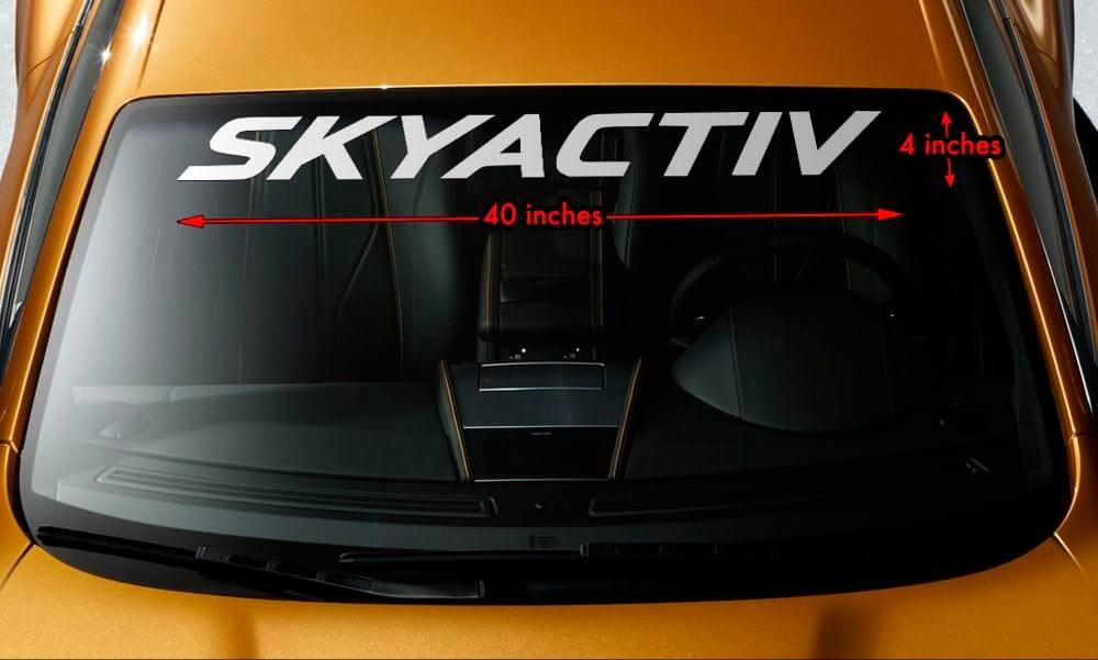 MAZDA SKYACTIV Windshield Banner Vinyl Long Lasting Premium Decal Sticker 40