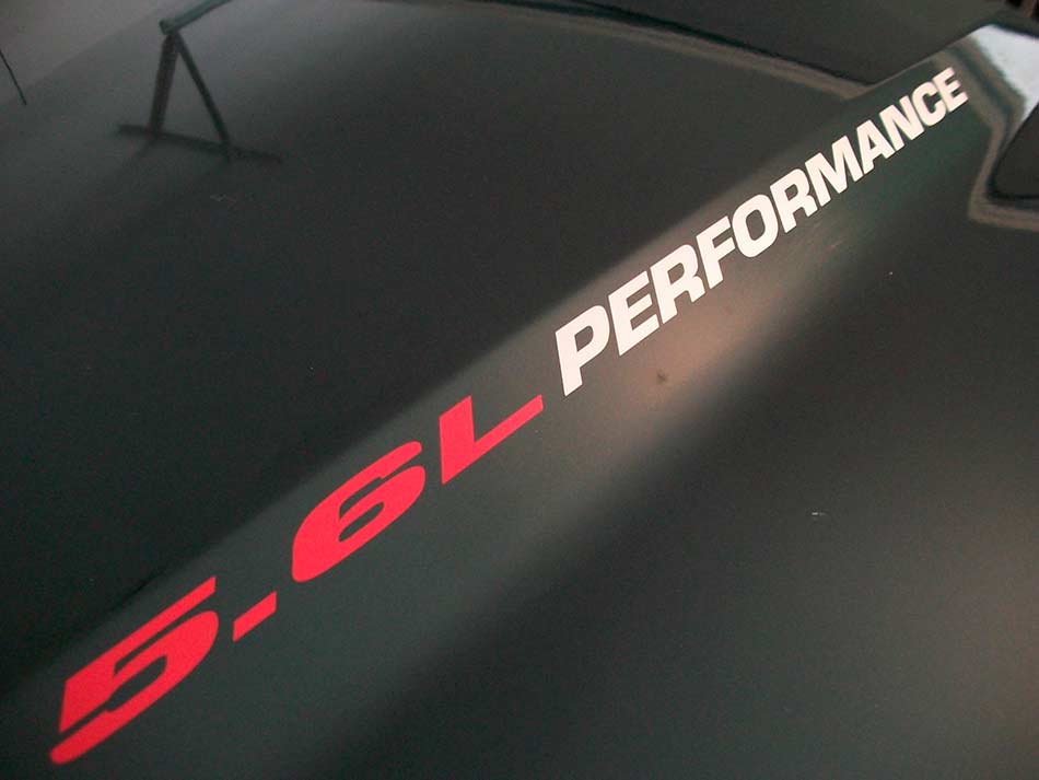 5.6L Performance Hood Stripe Vinyl Decals for Nissan Titan
