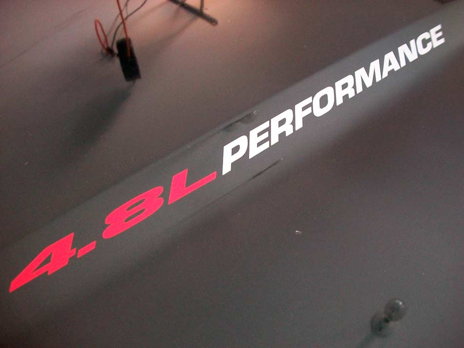 4.8L Performance Hood Vinyl Decal Sticker for Chevrolet Silverado