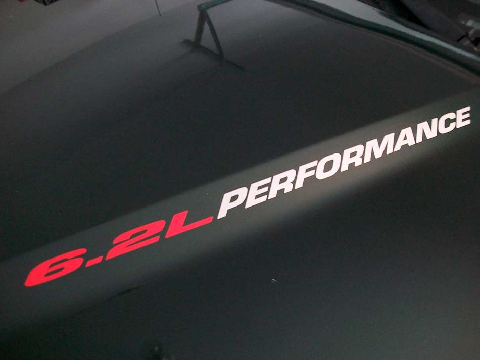 6.2L Performance Hood Vinyl Decals For Musclecar F-250 Chevy Silverado HD GMC  Z71