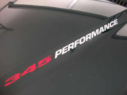 345 PERFORMANCE (pair) Dodge Ram Charger Magnum Hemi sticker decals emblem V8