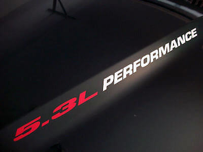 5.3L Performance Hood Vinyl Decal Set for Chevy Silverado GMC Sierra