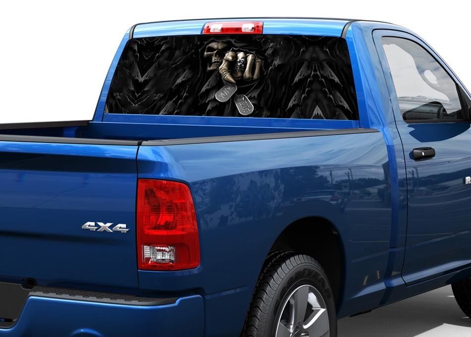 You Next Skull Skeleton fear Rear Window Decal Sticker Pick-up Truck SUV Car