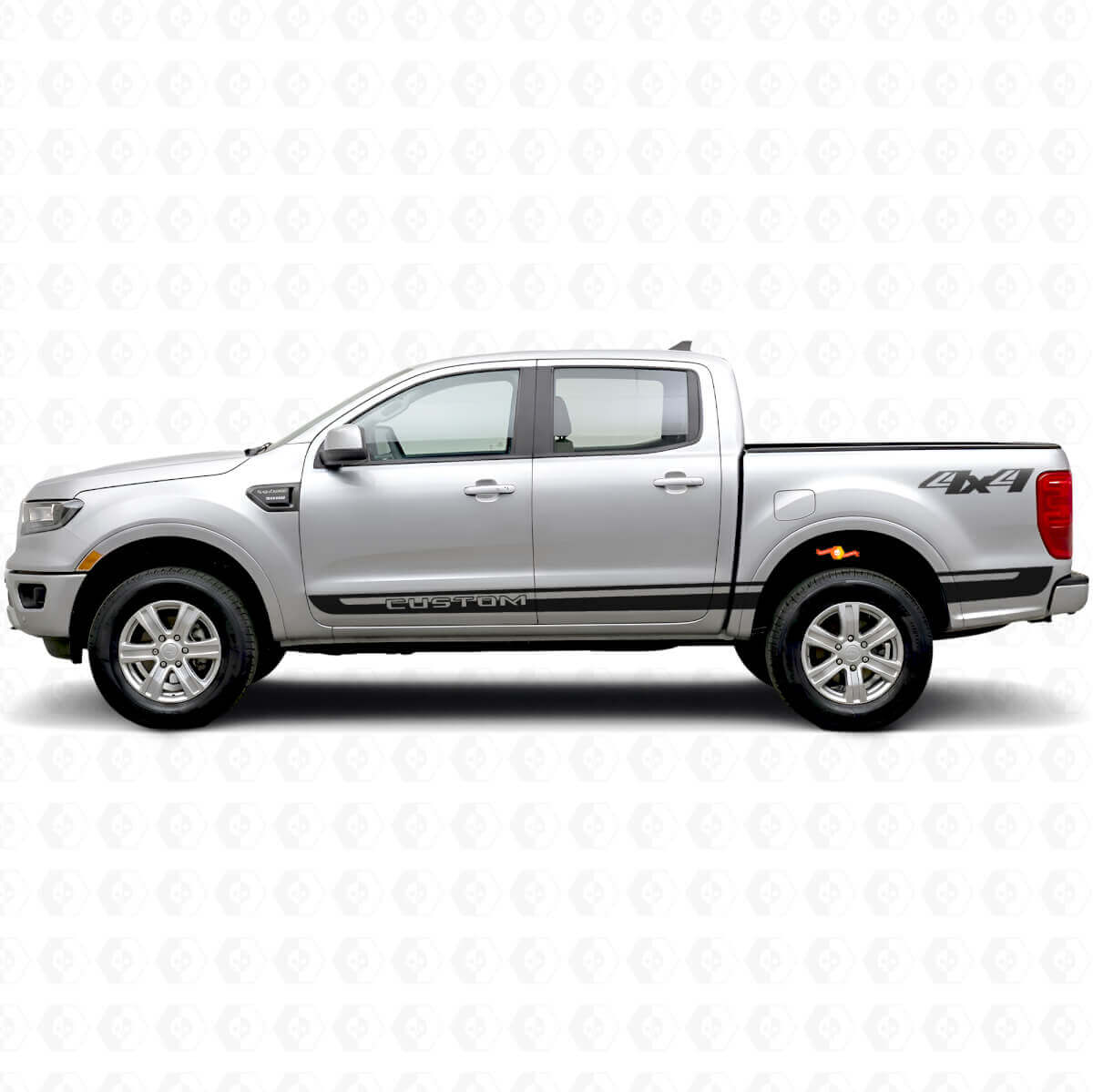 Custom 4x4 Side Stripes Vinyl Decals Kit for Musclecar Ranger