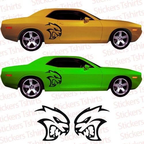 Logo Decals Vinyl Stickers for Dodge Challenger HellCat SRT HEMI