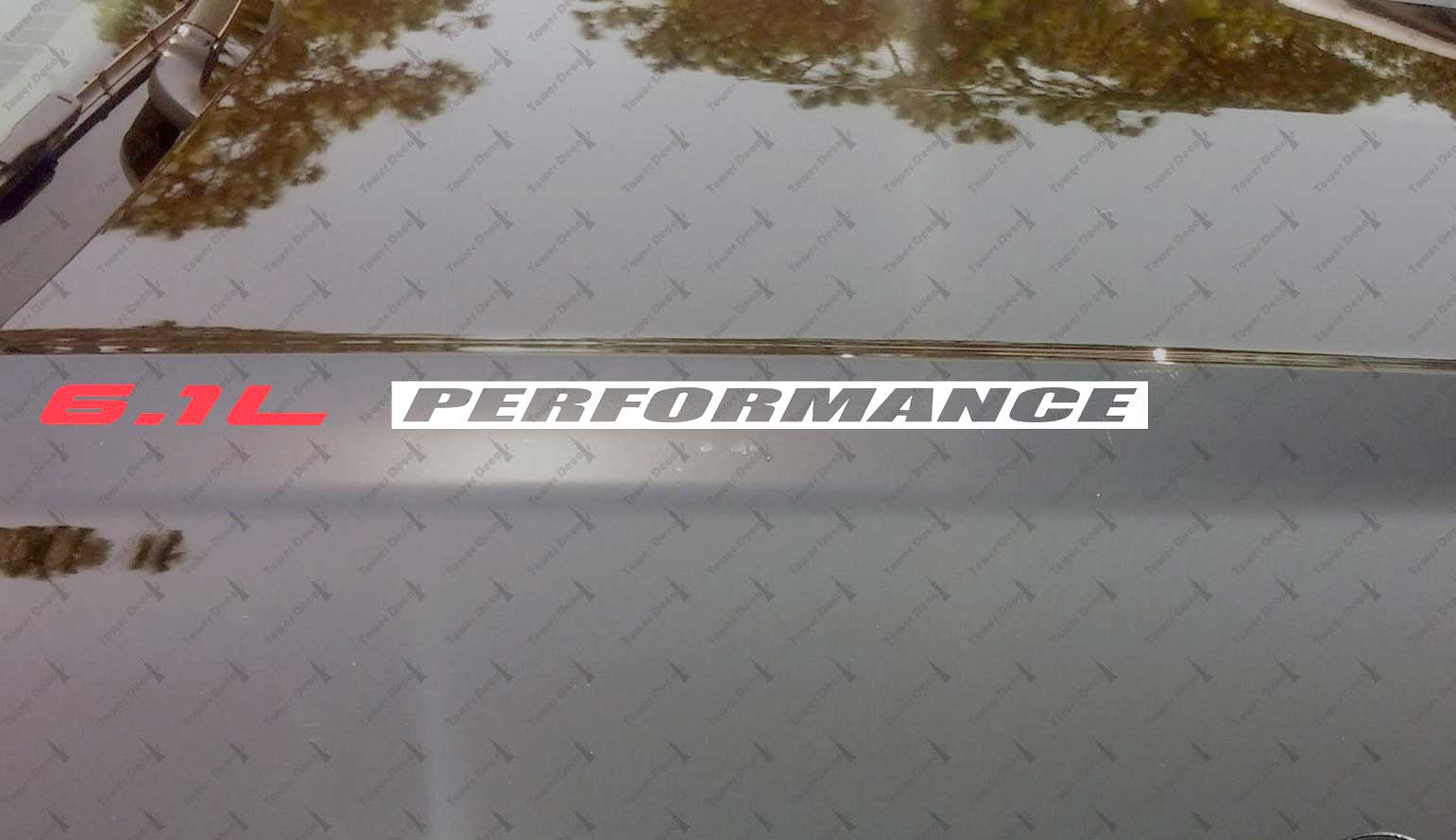 6.1L Performance Hood Decalcomanie in vinile Adatto a: Jeep Dodge Hemi SRT8 Chrysler Inv