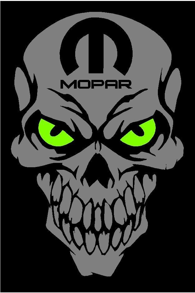 Mopar Skull Decal