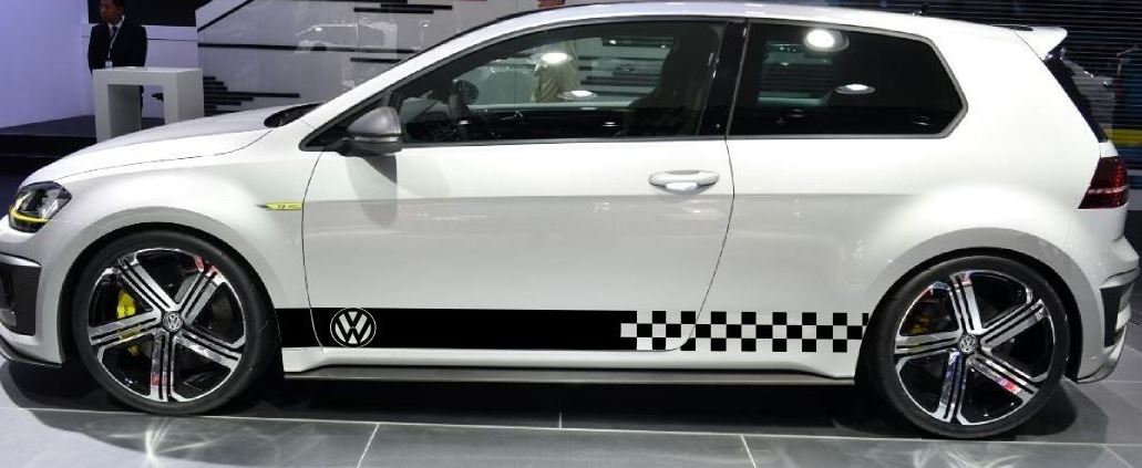 Decal sticker Stripes kit For Volkswagen Golf Mk4 Mk5 Mk6 Mk7 Gti R32 lowering 2