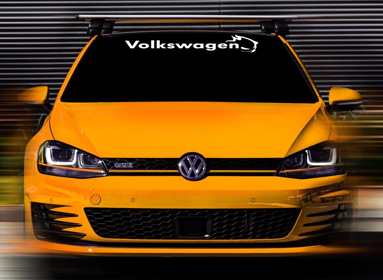 48 X45 New Volkswagen Gti White Custom Windshield Decal Sticker 