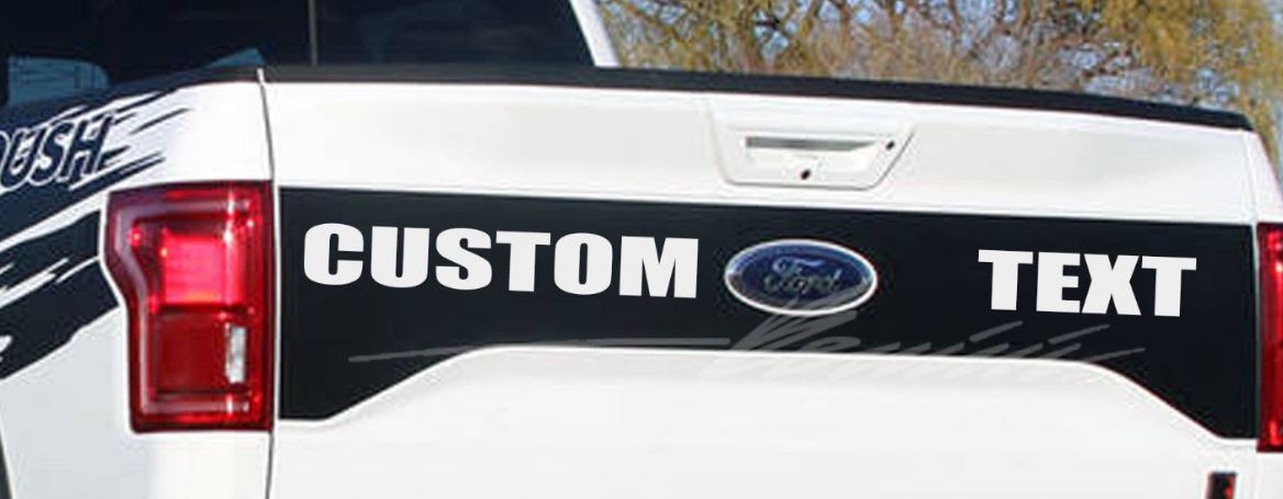 2015 2016 Ford F-150 F150 Heckklappe Black Out Stripe Graphics Roush Style