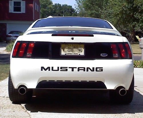 99-04 FORD MUSTANG REAR TRUNK LID PANEL BLACKOUT DECAL VINYL GRAPHICS BLACK OUT