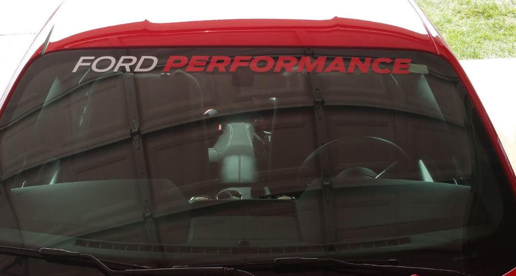 Performance Windshield Banner Sticker Vinyl Licensed Decal for Ford Mustang