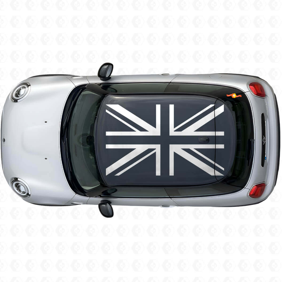 Union Jack British Flag Roof Vinyl Decal Set for MINI Cooper S JCW