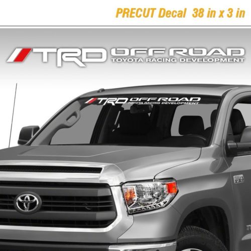 TRD Off Road Windshield Tacoma Tundra Toyota Vinyl Decal Truck Sticker Graphic Q