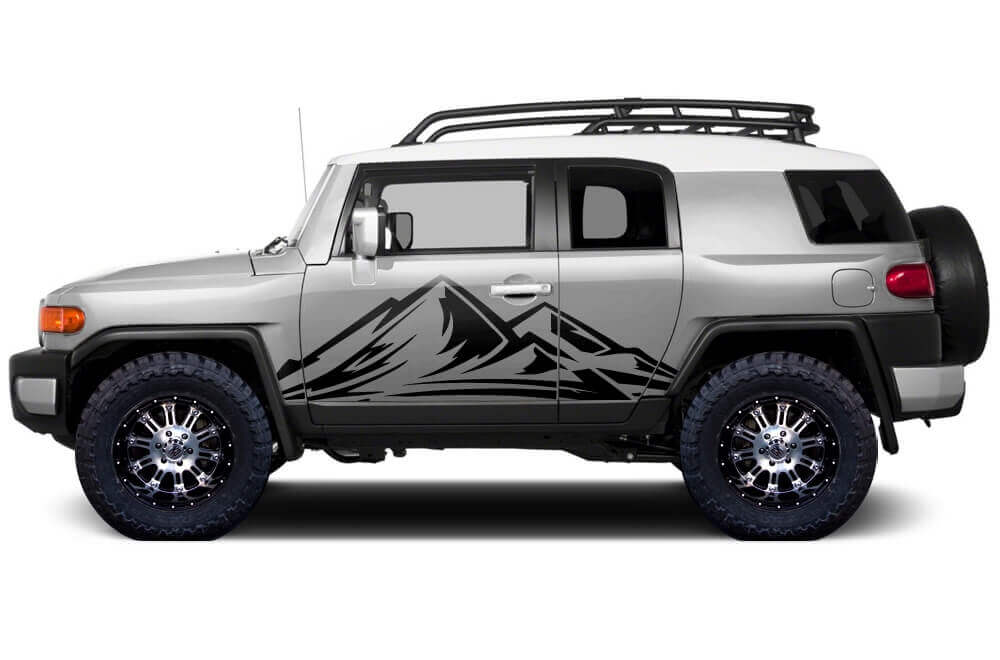 Mountain Side Vinyl Decal Kit for Toyota FJ Cruiser 2007-14
