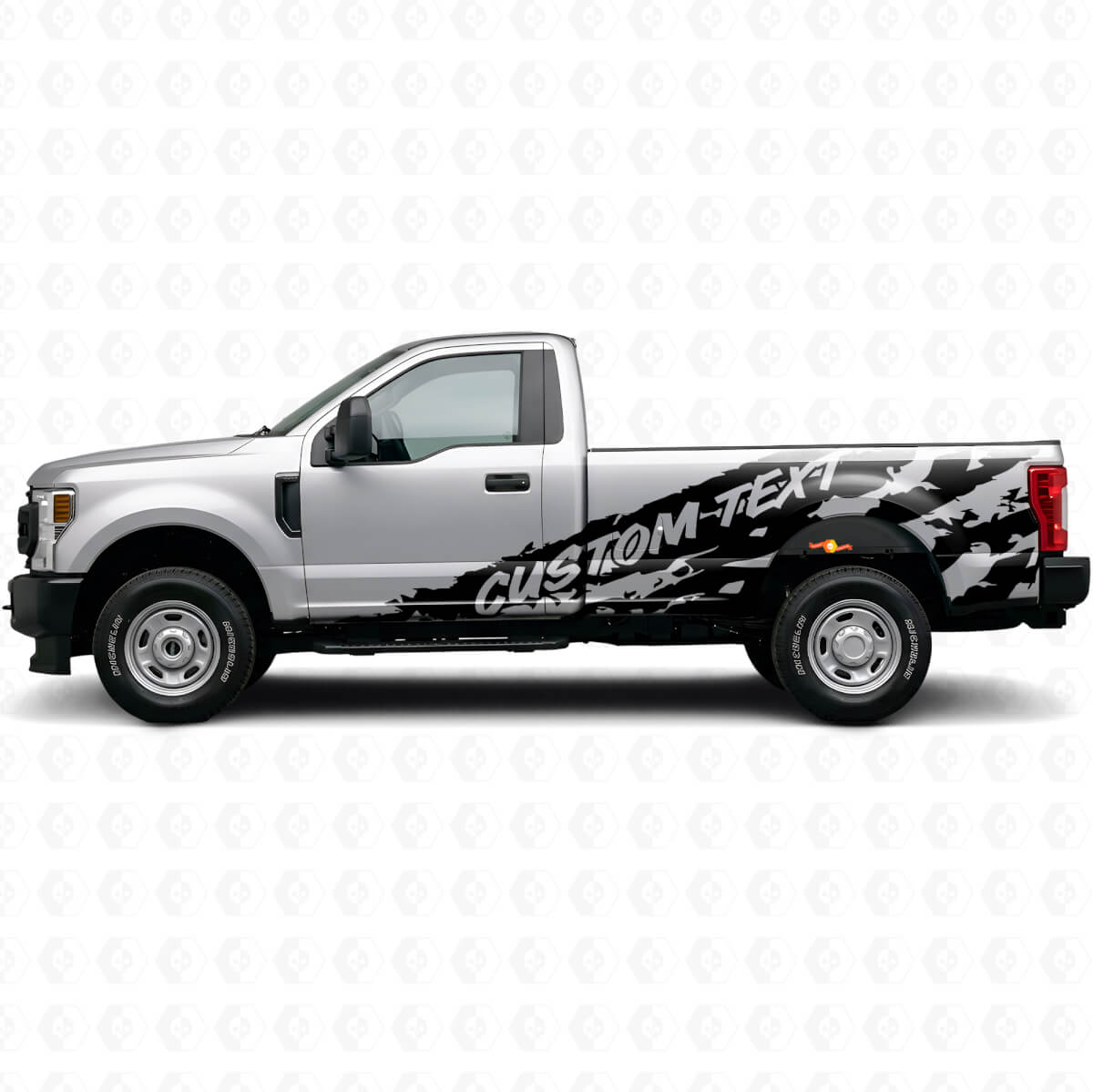 Mud Splash Side Custom Vinyl Decal for Musclecar F-250 1999-2006