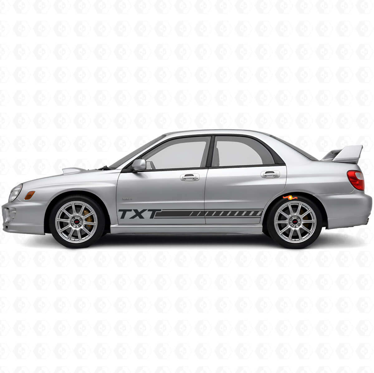 Custom Stripes Rocker Panel Vinyl Decal Kit for Suba Impreza 2002-07
