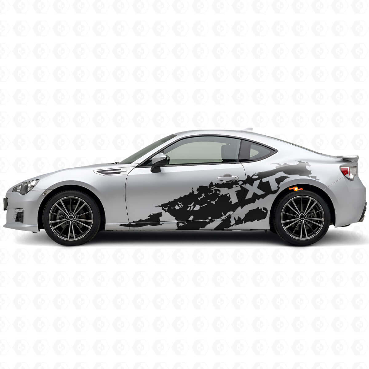 Mud Splash & Custom Text Side Vinyl Decal Kit for Suba BRZ
