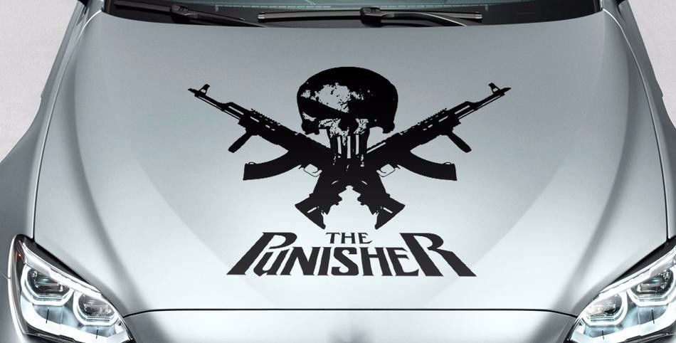 Punisher Skull Window Decal Sticker