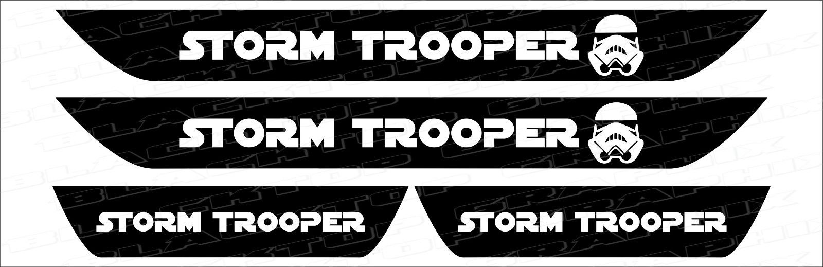 Dodge Charger  Storm Trooper  Vinyl Door Sill Decals 2006+ 2017 2016 2015 2014