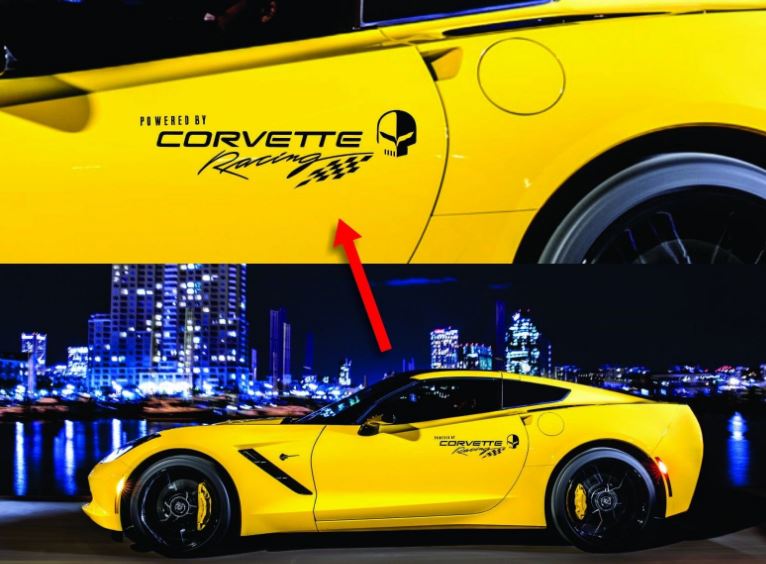 C-7 Corvette Racing Team Super Sport Logo 2-Patch Satz für Overall 