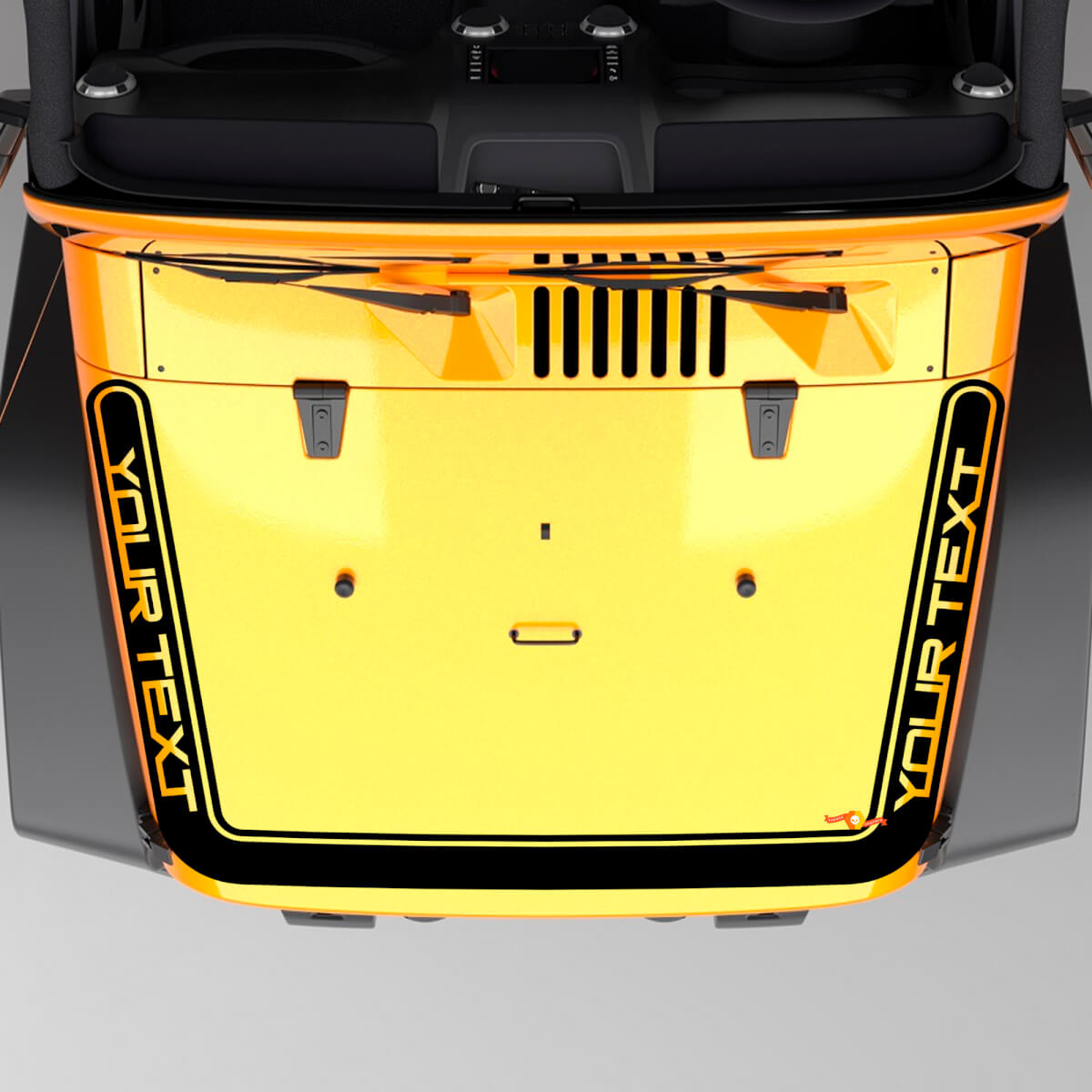 Perimeter Strip Hood Vinyl Decal for Jeep Wrangler Gladiator