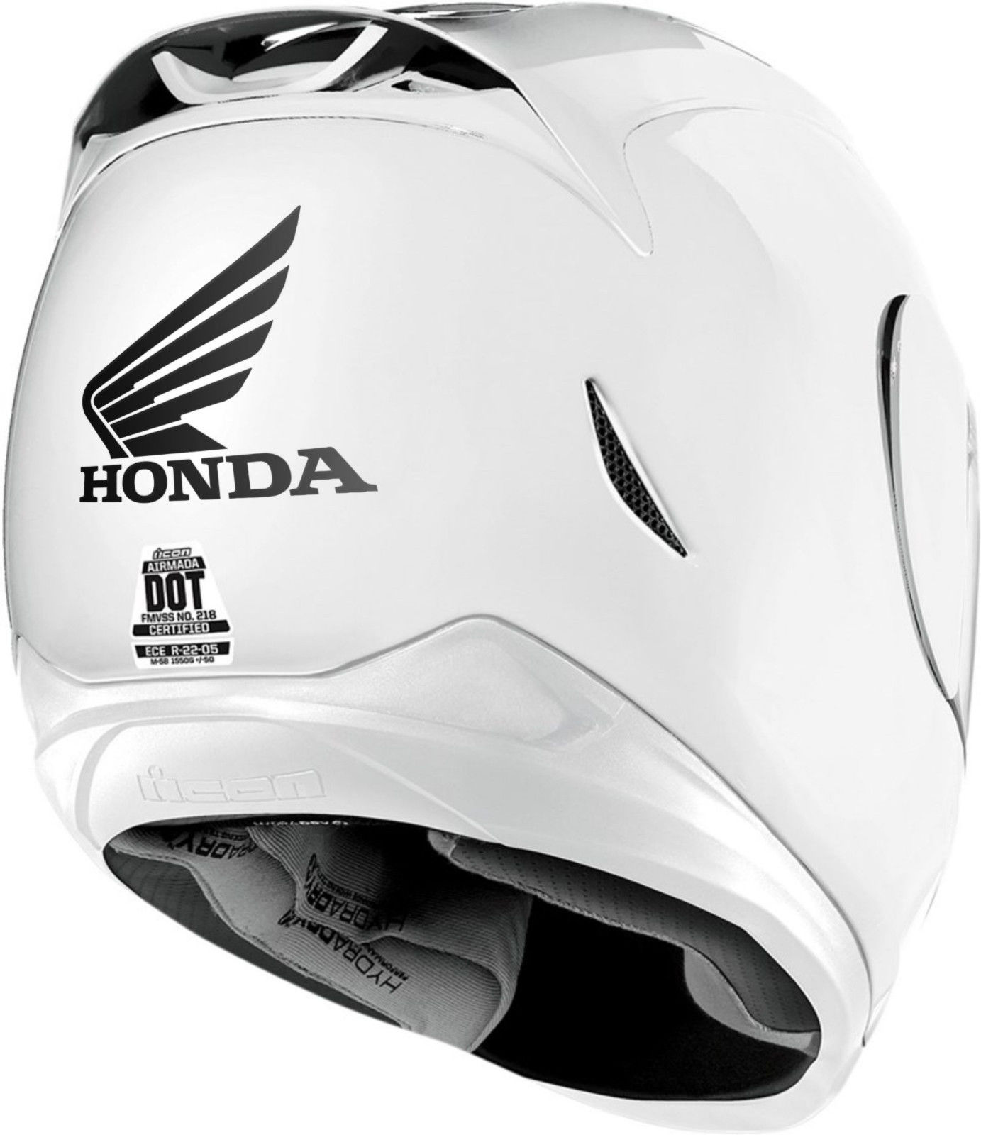 3 Honda Moto Aufkleber für Helm Aufkleber Motorrad Teile Punkt Schuh Arai Glocke