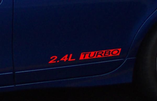 2 DODGE NEON 2.4L TURBO Decal FOR 2003-2005 SRT-4 SRT4
