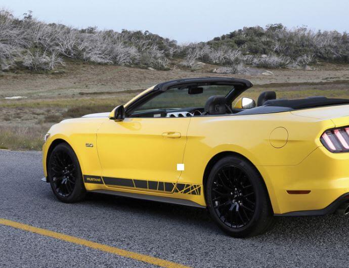 Retro Side Stripe Graphics Decal Sticker for Ford Mustang 6th Gen