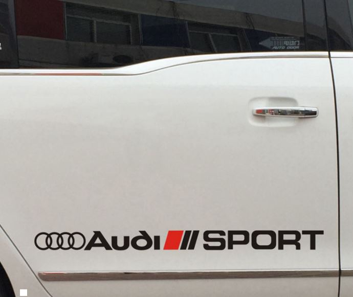 Racing Sport Pegatina de auto Calcomanía Vinyl Fit para la línea Audi S