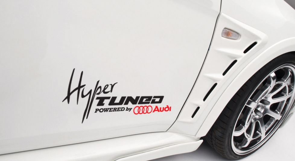 Hyper Tuned Powered By Audi Auto Aufkleber Vinyl Aufkleber RS4 S5 S6 R8 Euro Tuning A4