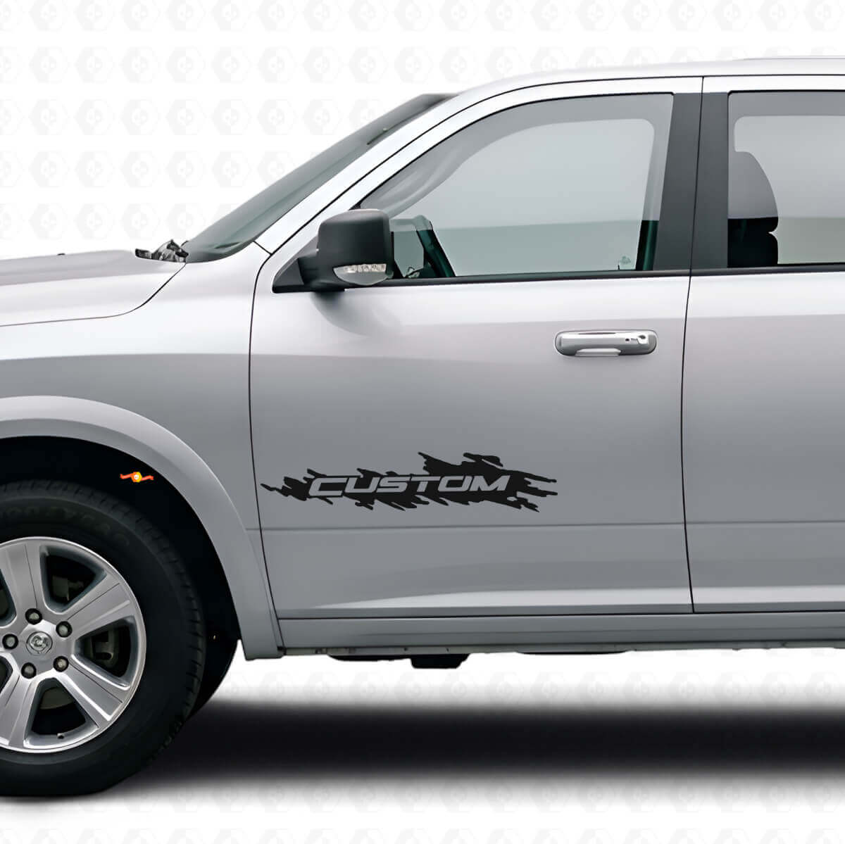 Custom Splash Style Door Vinyl Decal for Dodge Ram Rebel 1500-3500 2009-2016