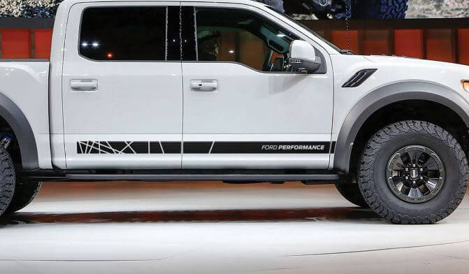 Retro Performance Side Stripe Graphics Decal Sticker for Ford F-150 Raptor 2017