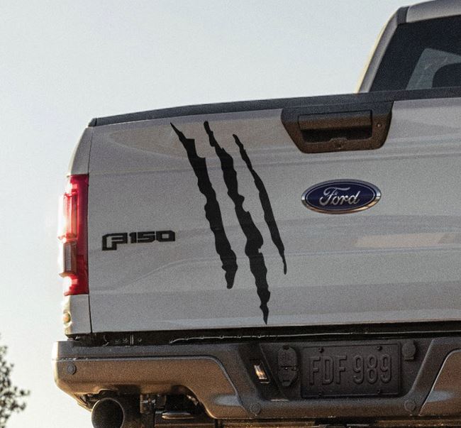 Ford F150 Raptor 2017 bed tailgate claw graphics decal sticker