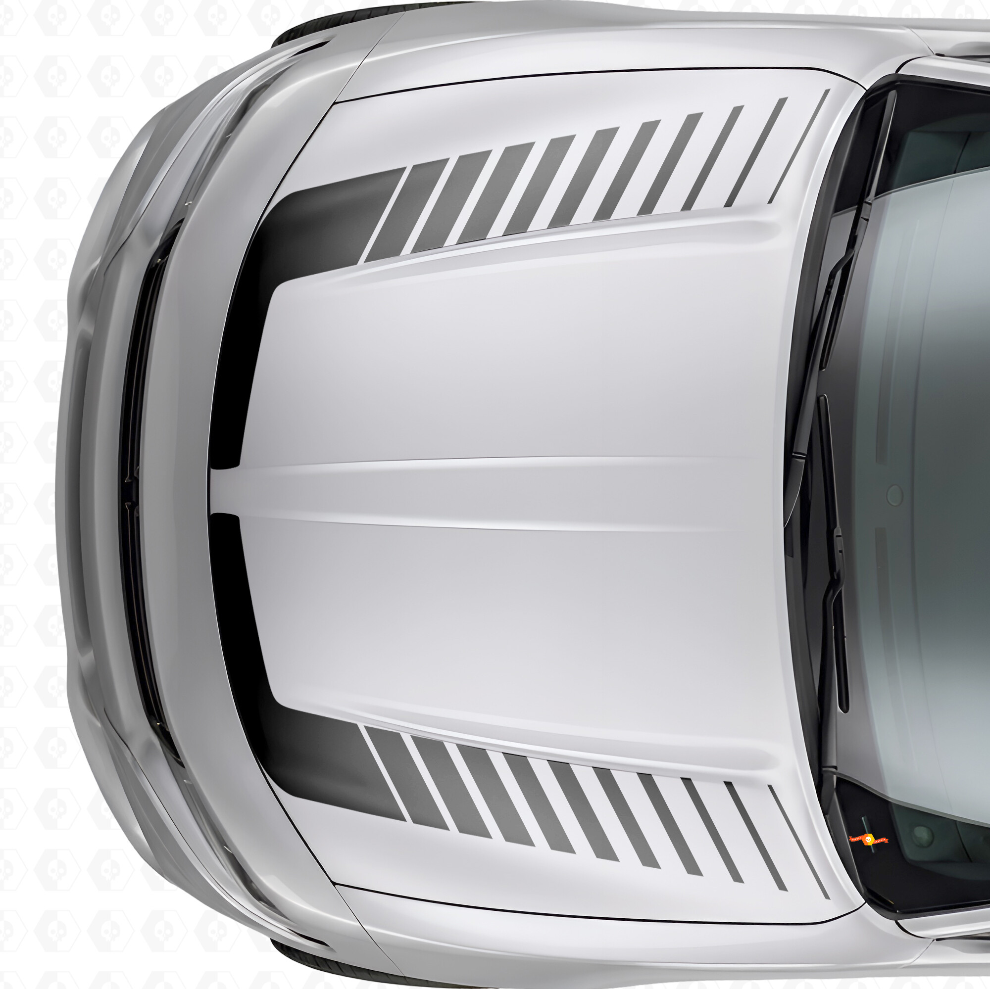 Strobe Style Accent Stripes Hood Vinyl Decal Sticker for Dodge Charger 2015-2026