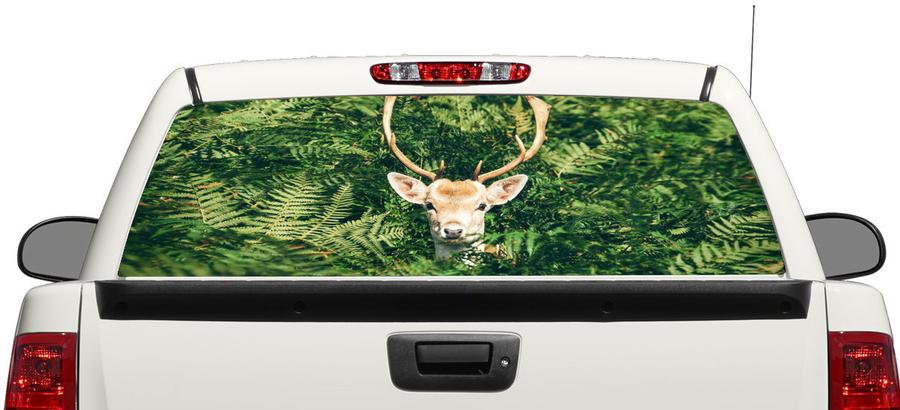 Deer Camo Hanting Rear Window Decal Sticker Pick-up Truck SUV Car 3
