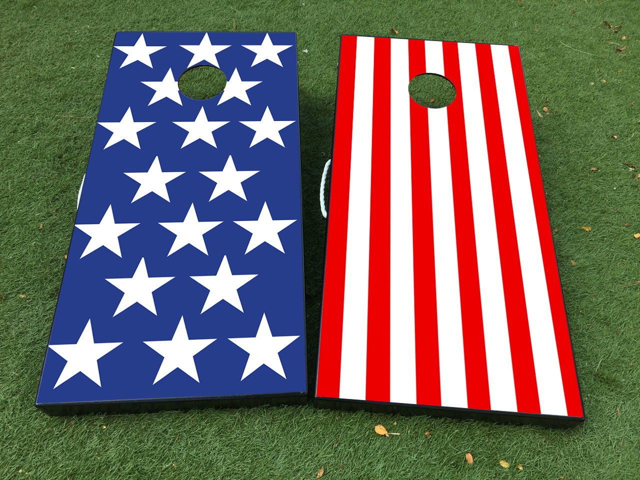 Amerikanische Flagge USA 2 Cornhole Brettspiel Aufkleber VINYL WRAPS mit LAMINIERT