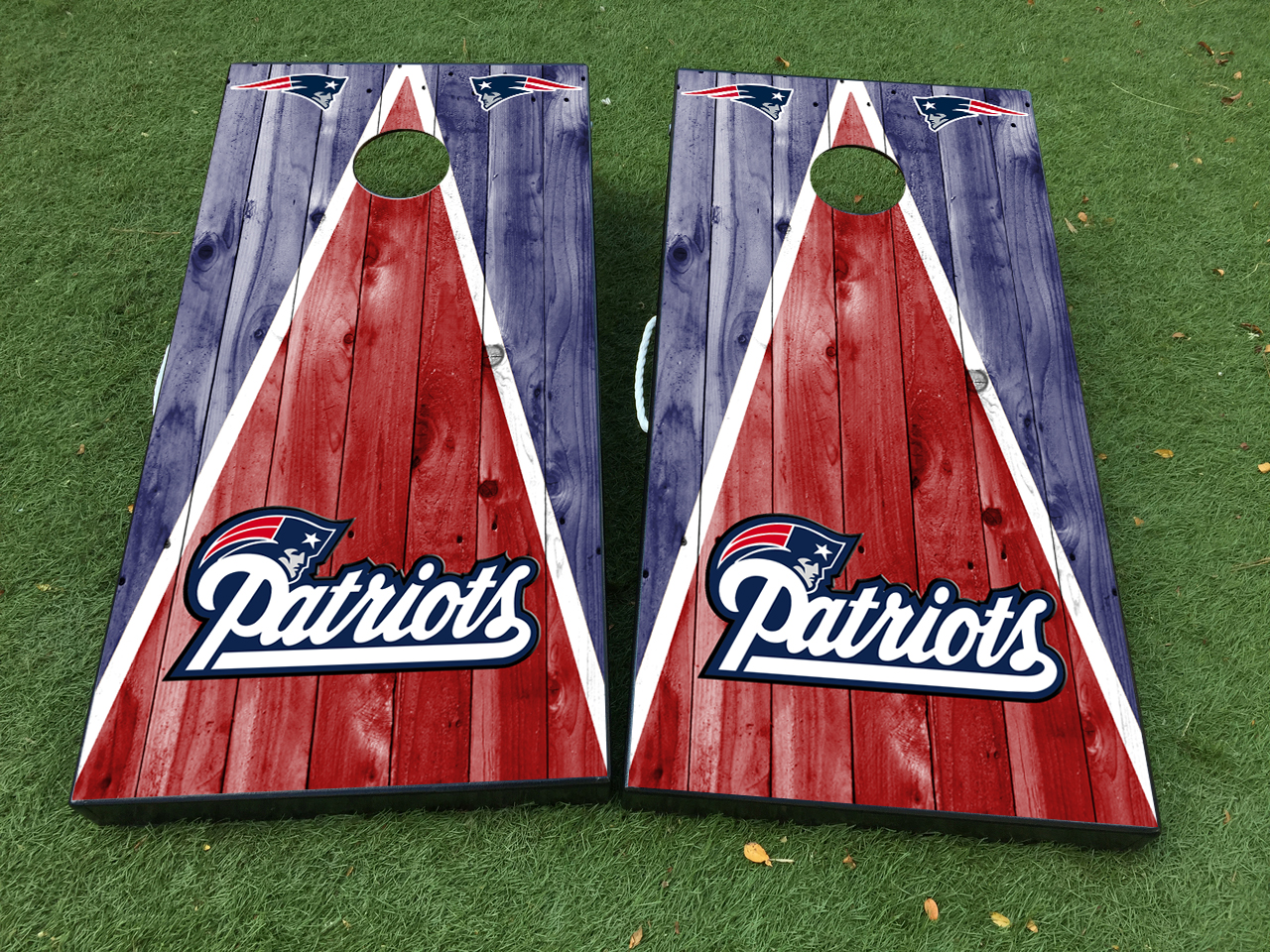 New England Patriots Cornhole Board Decals Large 12inch Set Of 4 Indoor/Outdoor 