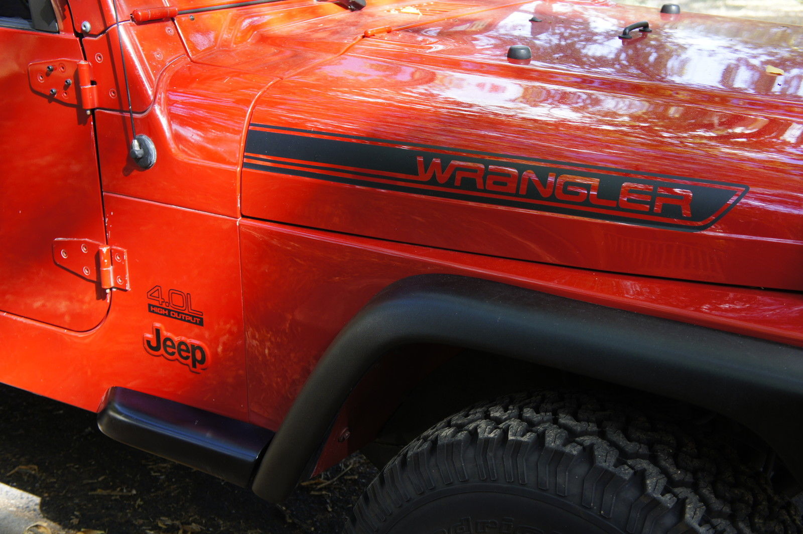 Jeep Wrangler Rubicon replica hood decals