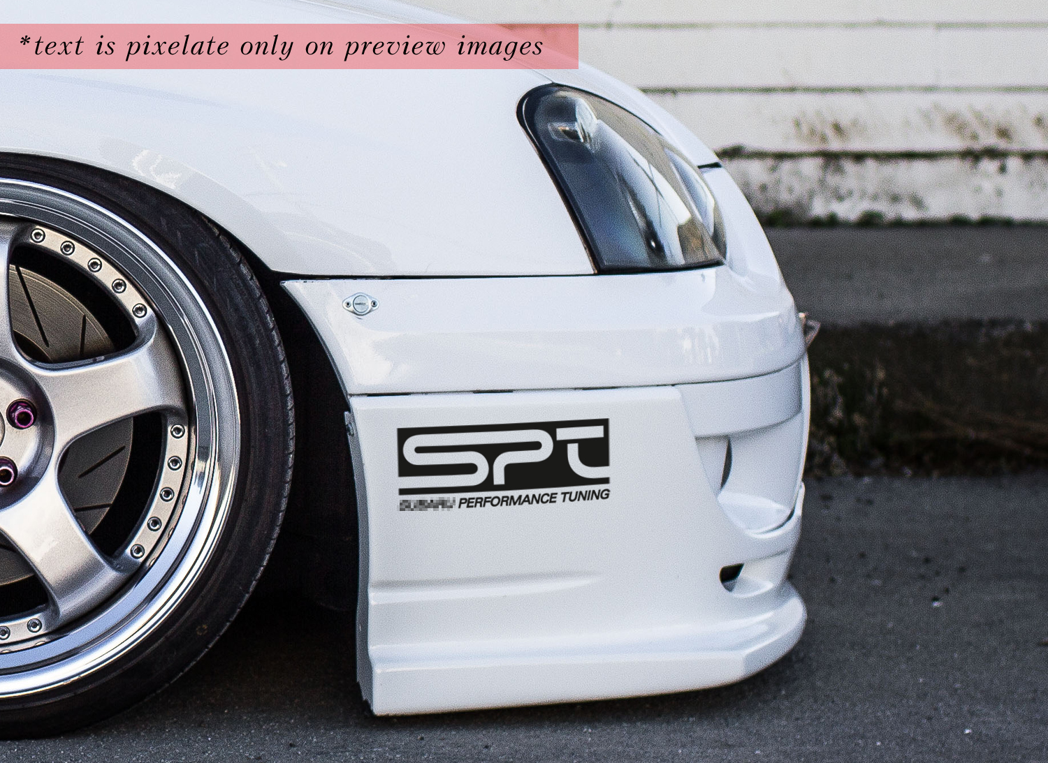 2x SPT Suba Performance Tuning Motorsports Racing Vinyl Sticker Decal fits to Impreza BRZ WRX Legacy