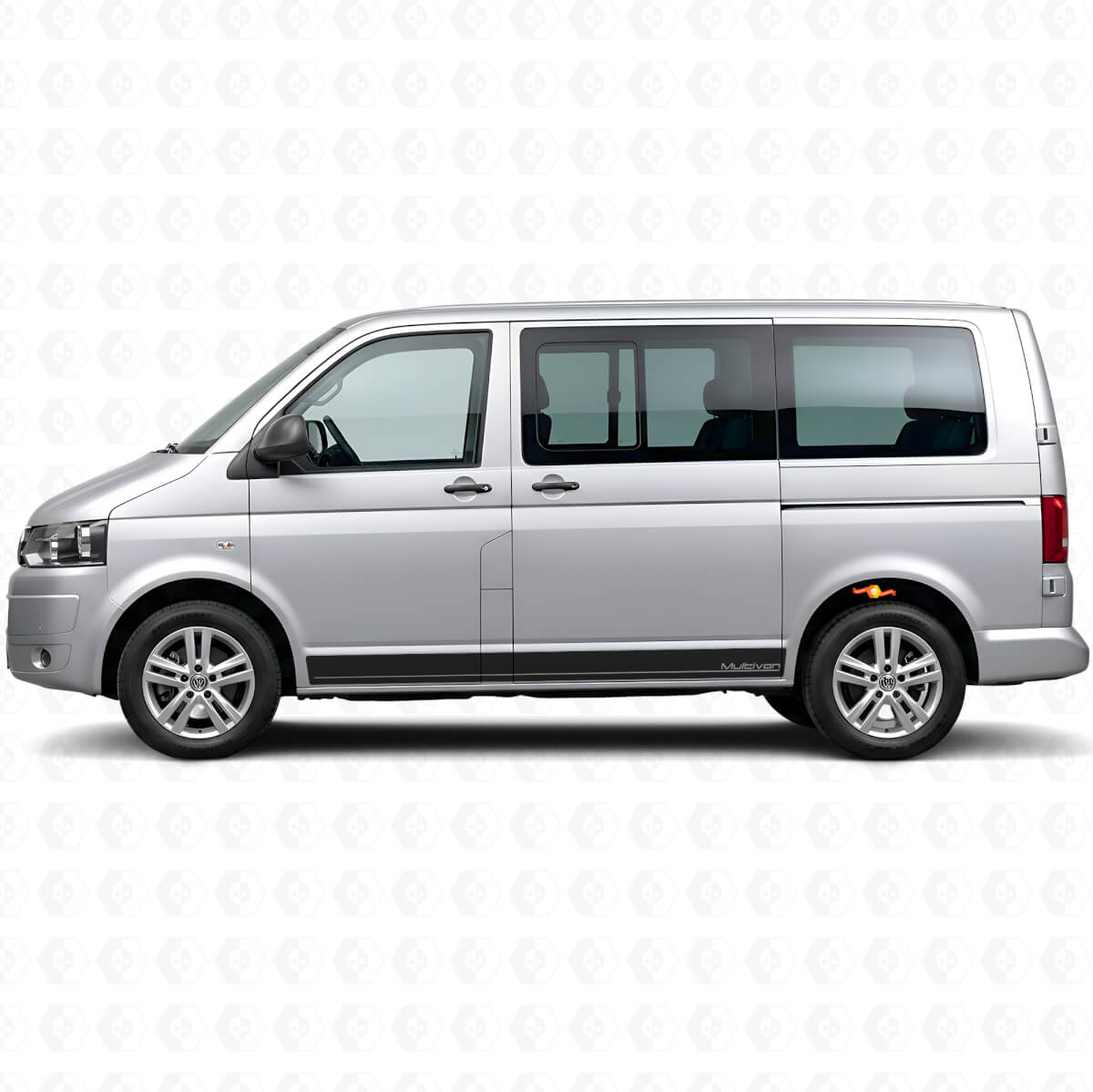 Branded Side Stripe Vinyl Decal Kit for Volkswagen T5 Multivan