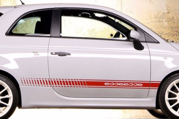 Fiat 500 Abarth - Dashboard Sticker - N° 7894 - Side Stripes Decal Car  Sticker Custom Side Stripes & Sticker