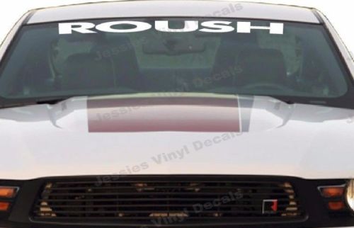 ROUSH MUSTANG Vinyl Aufkleber Windschutzscheibe Aufkleber Emblem Logo Grafik WEISS