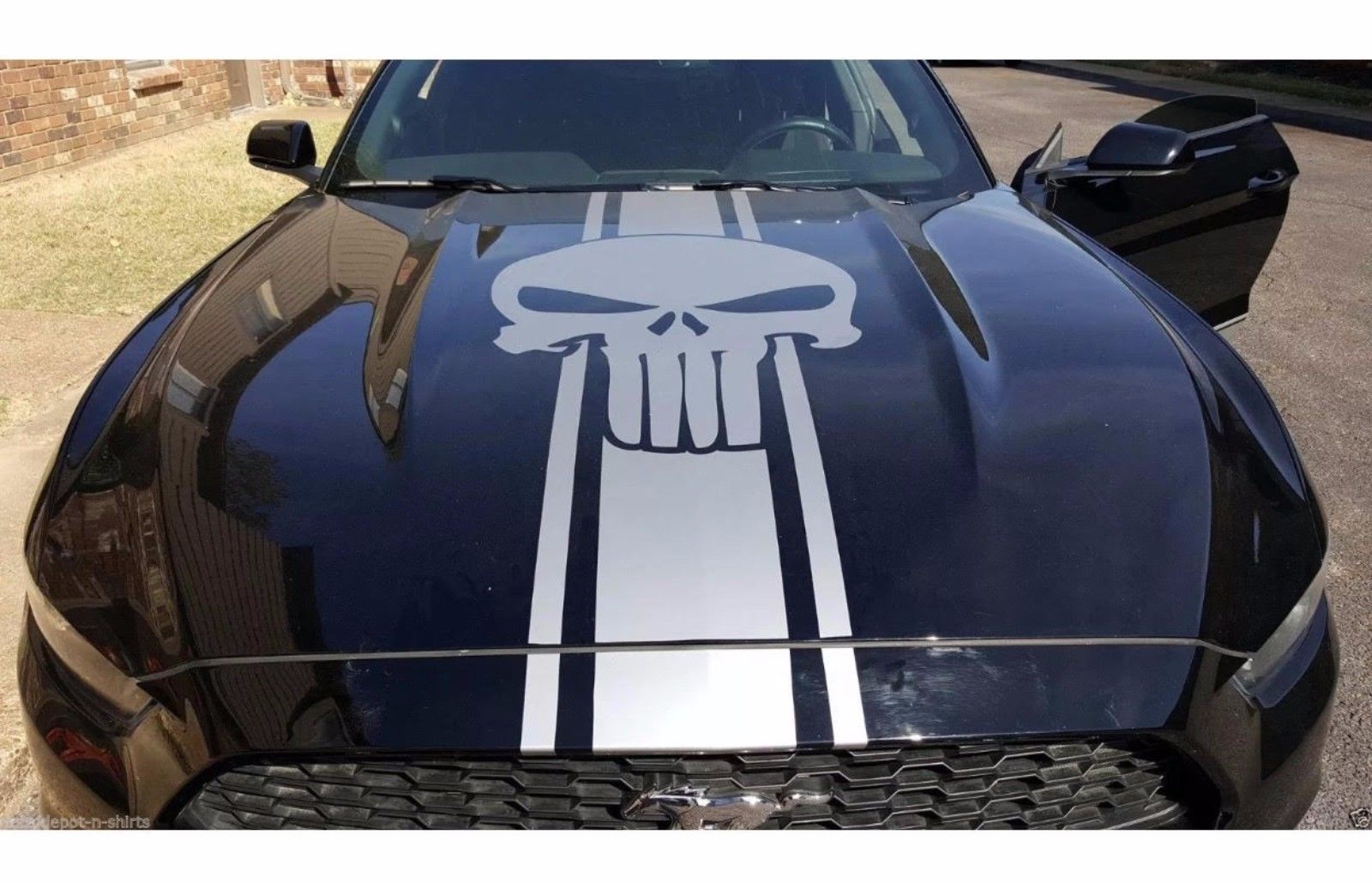 Auto Aufkleber Vinyl Motorhaube Aufkleber Ford Mustang Shelby Sport Punisher Rennstreifen s