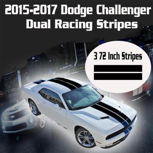 2015 2016 2017 Dodge Challenger Dual Racing Stripes Rally Vinyl Decal Sticker