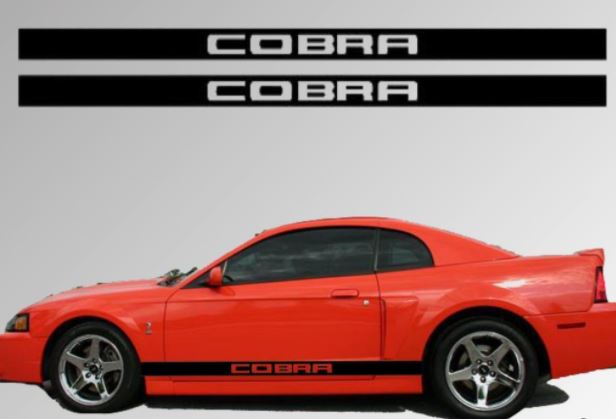 1994-2004 Ford Mustang Rocker Stripe Vinyl Decal Sticker GT 5.0 Graphic Cobra