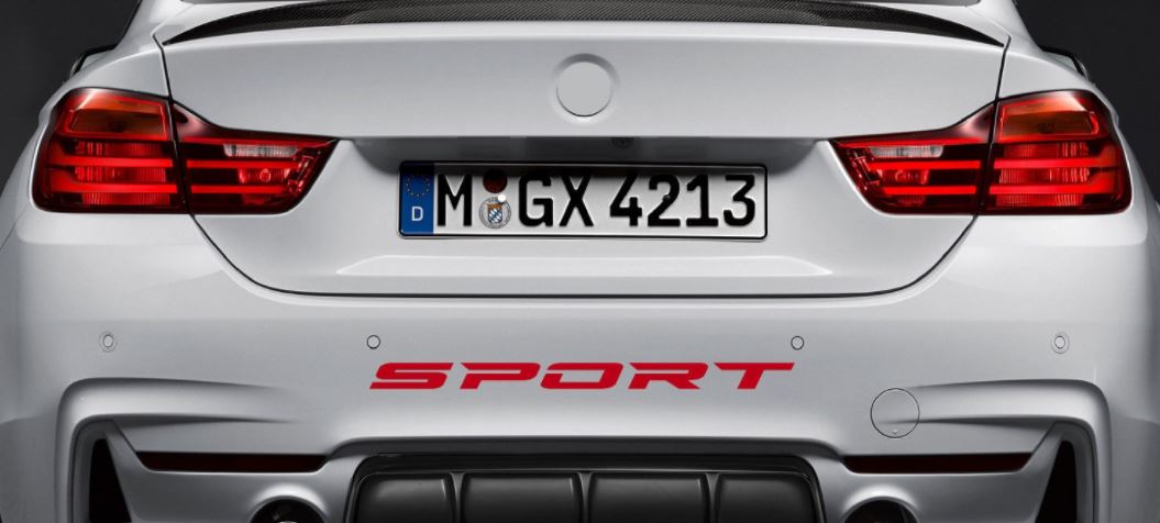 Sport Vinyl Decal Sticker sport car racing car bumper sticker emblem logo RED