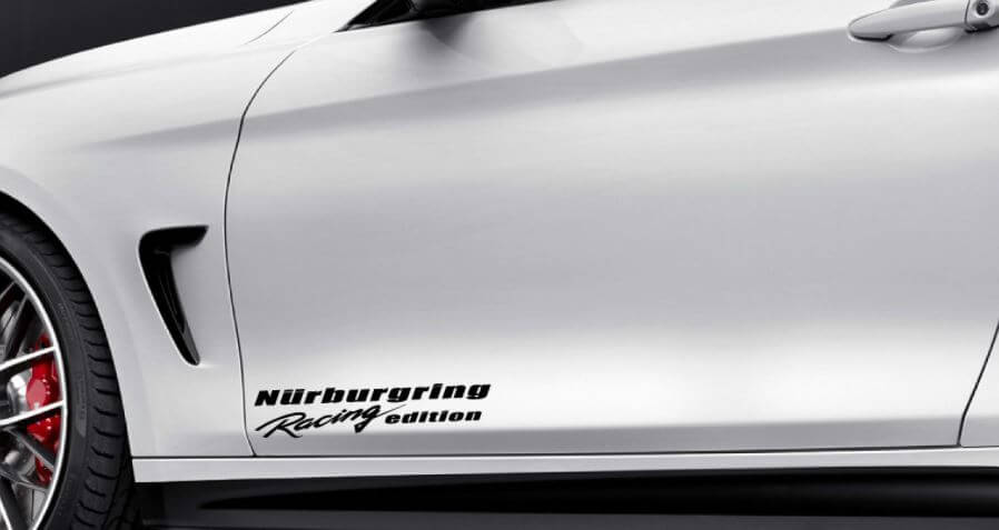 Nurburgring Racing Edition Side Door Vinyl Decal Set for BMW