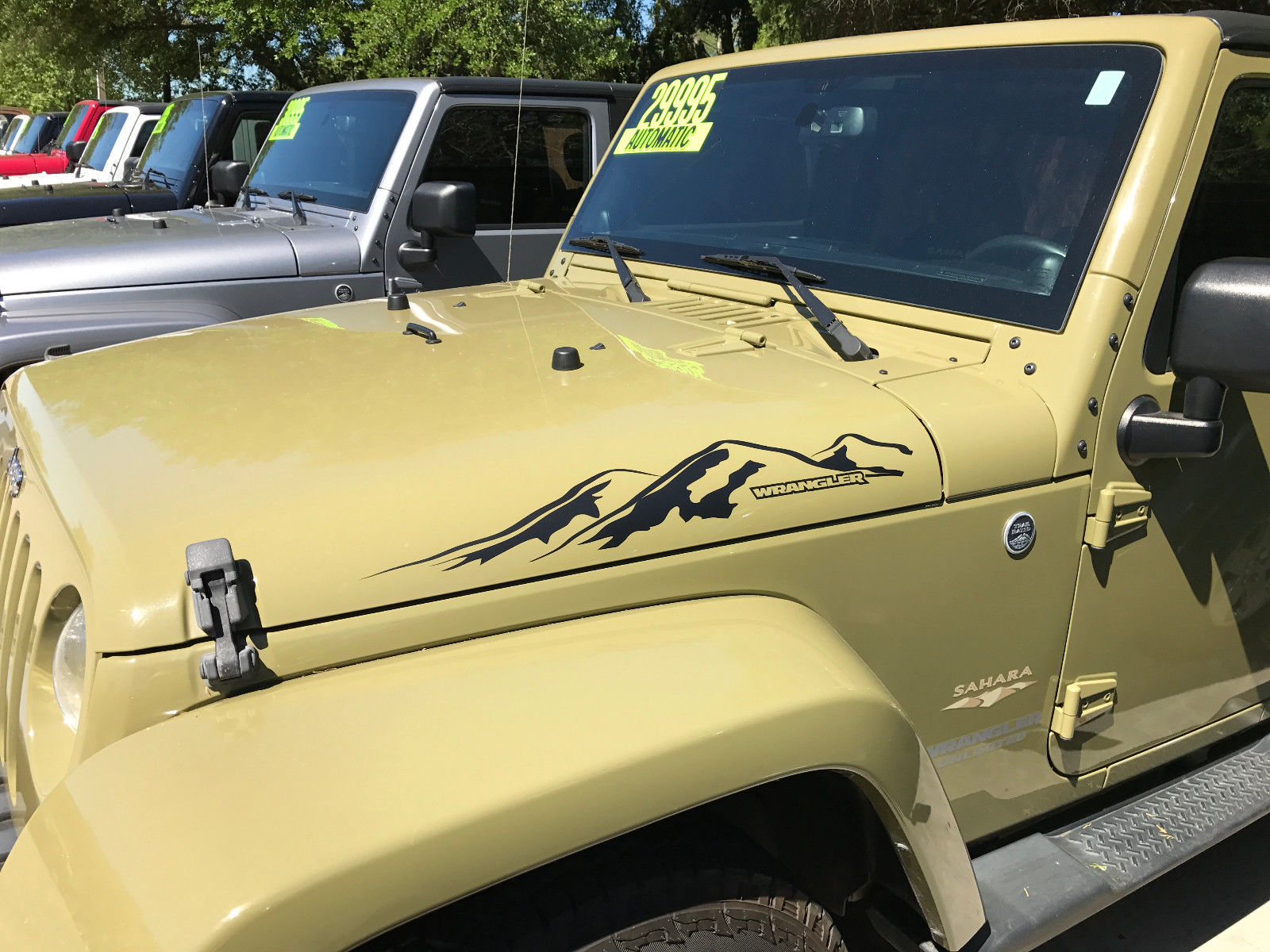 Product: 2pcs MOUNTAIN WRANGLER Hood Side Decal Graphic ...